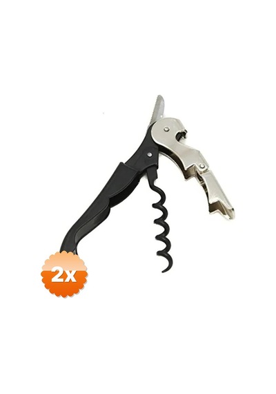 2 Adet Garson Tipi Tirbuşon Çok Fonksiyonlu Katlanabilir Profesyonel 12 Cm Diğer