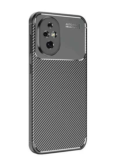 Newface Honor 200 Kılıf Auto Focus Karbon Kapak - Siyah