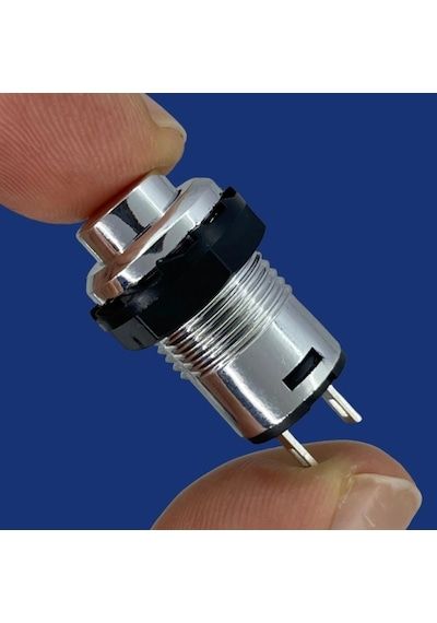 Ic-185c Gümüş Buton Yuvarlak Plastik Kalıcı 12mm 2p