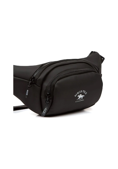 Tuldar Deri Usb Kulaklık Çıkışlı Crossbody Çapraz Göğüs Omuz Ve Bel Çantası Tul360 Siyah - Beyaz