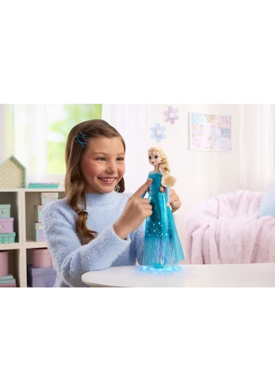 Disney Karlar Ülkesi Şarkı Söyleyen Işıklı Elsa Bebek Jlj07