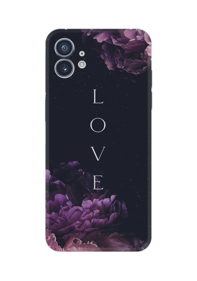 Nothing Phone 2 Kılıf Silikon Desen Özel Seri Love Flow 1664