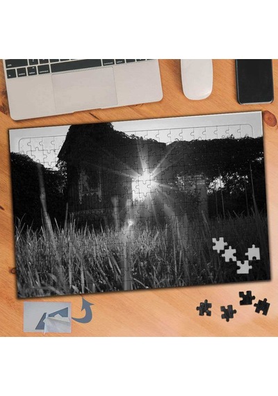 Siyah Beyaz, Yansıyan Işık240 Parça Puzzle Yapboz Tablo-521