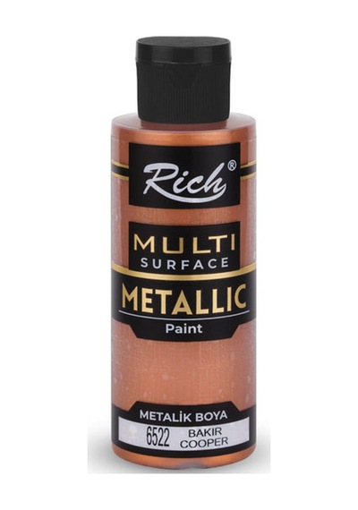 Rich Multi Surface Metalik Akrilik Boya 120 Cc. - Bakır 6522