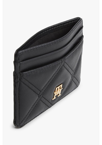 Tommy Hilfiger Th Femınıne Cardholder Kadın Siyah Cüzdan - Aw0aw18700