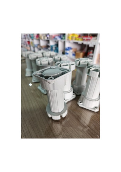 10 Adet 10 Cm Ayarlı Baza Ayağı - Masa Ayakları - M Gri - 495250463 Gri