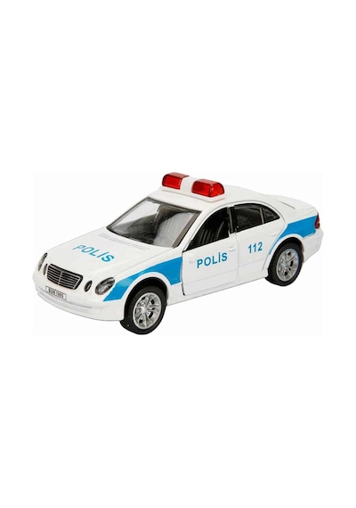 1:32 Maxx Wheels Sesli Ve Işıklı Polis Arabası Beyaz