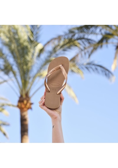 Havaianas Hav. Top Tıras Kadın Pembe Altın Terlik - 4137428 Pembe