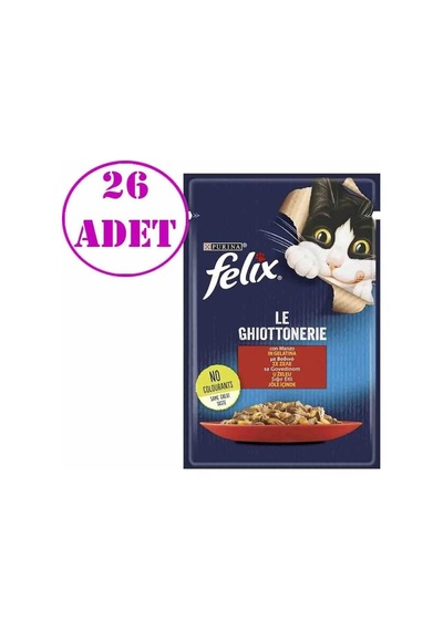 Sığır Etli Kedi Yaş Mama 26 X 85 Gr
