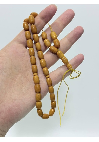 Doğal Kaya Damla Kehribar Tesbih 33lük 18,90 Gram K019