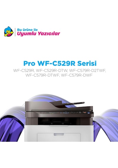 Epson Workforce Pro Wf-c529 / Wf-c579 Yüksek Kapasiteli Uyumlu Kartuş Siyah T01d1 - C13t01d100