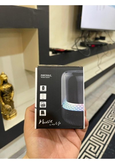 Portable Işıklı Ve Şık Tasarımlı Max-102 Bluetooth Hoparlör