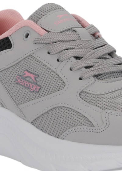 Slazenger Genesıs Kadın Beyaz Koşu & Yürüyüş Spor Ayakkabısı Gri - Pembe