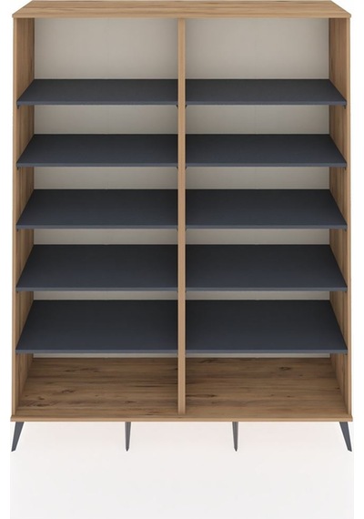 Hyperion Gardrop 10 Raflı 176x44x221 Çam-çam/antrasit Çam/antrasit Hyperion Gardrop 10 Raflı 176x44x221 Çam-çam/antrasit Çam/antrasit