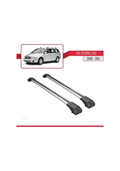 Kia Sedona Vq 2006-2014 Arası İle Uyumlu Ace-1 Ara Atkı Tavan Barı Gri