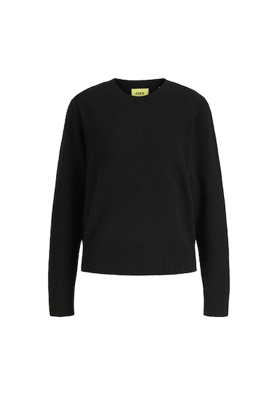 Jack & Jones Kadin Bisiklet Yaka Triko Kazak - Elba - 12301111 Siyah