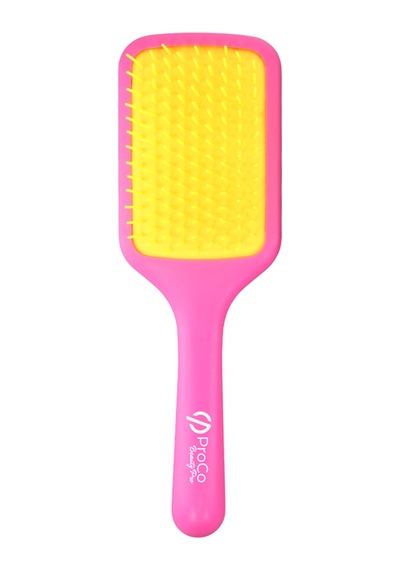 Comfy Brush Saç Fırçası - Esnek, Geniş Yüzeyli Düğüm Açıcı Pembe