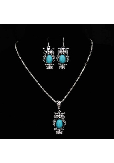 Otantik, O1Aa Zircon Taşlı Takı Seti, Kolye, Küpe Yeni Yil Hediye
