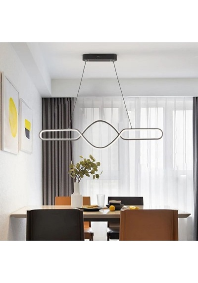 Neo / Sarkıt Avize / 90 Cm / 3 Renk Işık / Antrasit Gövde / 3 Yıl Antrasit