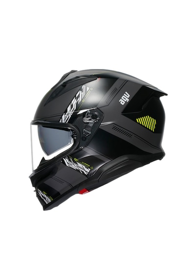 Agv K7 Mplk Kyber Motosiklet Kaskı Mat Gri - Neon Sarı
