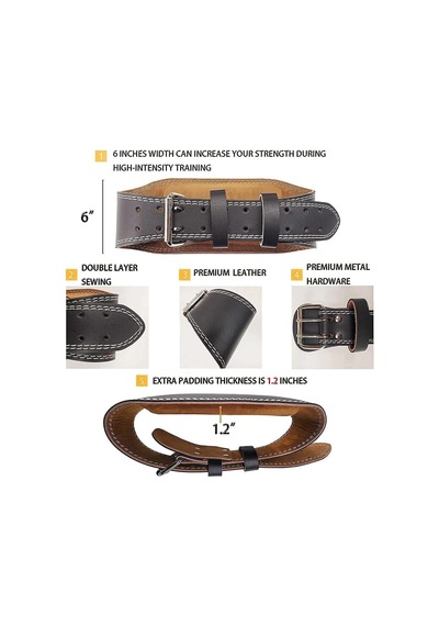 Weight Lifting Belt, Leather Weightlifting Belt, Gym Belt For Men Weight Lifting, Back Support Weight Belt, Powerlifting
