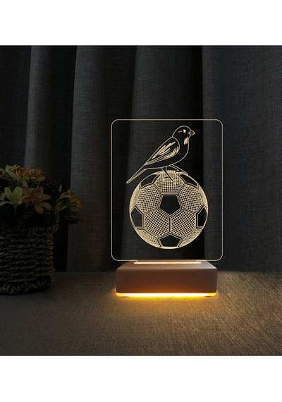 Hediyelik Kanarya Futbol Gece Lambası