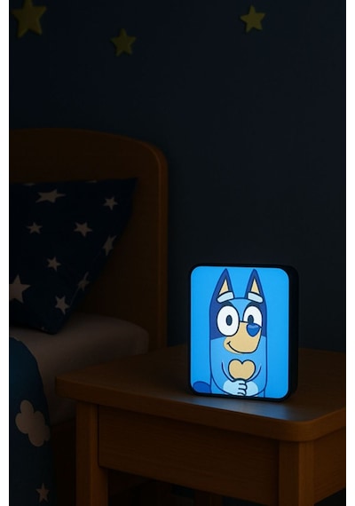 Bluey Tasarımlı Dekoratif Gece Lambası Çok Renkli