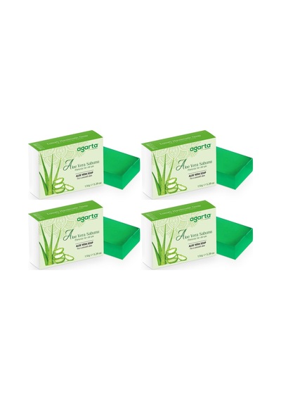 Agarta El Yapımı Doğal Sabun 150gr Aloe Vera 4 Lü Set