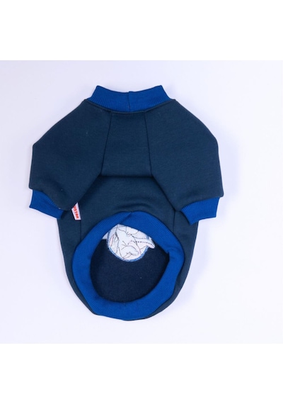 Lacivert Eeyore Creek Köpek Sweatshirt Köpek Sweat Köpek Kıyafeti Kedi Kıyafeti