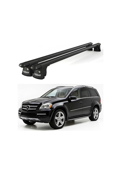 Trio-ı Mercedes-benz Gl 2006-2012 Uyumlu Siyah Kilitli Ara Atkı 120cm Port Bagaj Tavan Barı