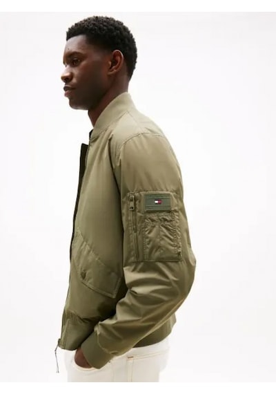 Tommy Hilfiger Erkek Katlanabilir Su Geçirmez Bomber Ceket Mw0mw39629plı Yeşil