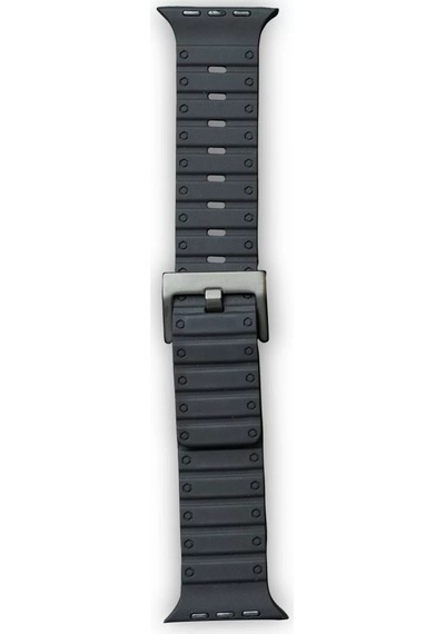 Newface Apple Watch 42mm Magnus Mıknatıslı Silikon Kordon - Siyah