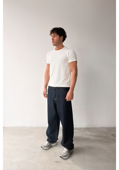 Flaw Atelıer Basic Slim Fit Ekru Tişört-29506