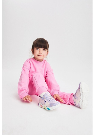 Vicco Gelato Kız Çocuk Cırtlı Simli Işıklı Spor Ayakkabı 346.25y.177 LİLA Lila