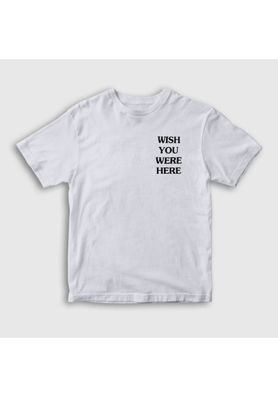 Presmono Unisex Çocuk Wish Astroworld Travis Scott T-shirt Beyaz