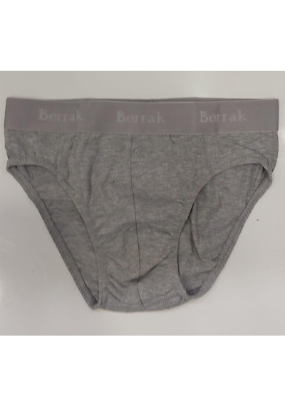 Berrak 1071 Erkek Beli Lastikli Slip Külot 10 Adet Gri
