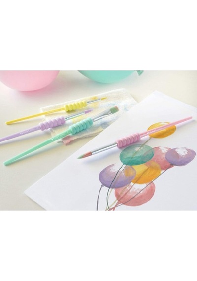 Soft Touch 4'lü Fırça Seti Pastel Tonlar