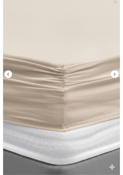 Fitted Penye Çarşaf 100 200+30 Cm Krem