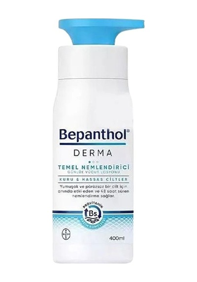 Bepanthol Derma Temel Nemlendirici Günlük Vücut Losyonu 400 ML + Yüz Temizleme Jeli 200 ML