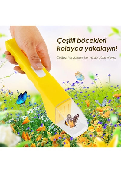 Valkyrie Böcek Yakalama Ve Gözlem Aparatı Şeffaf Hazneli 360 İnceleme Aracı Sarı