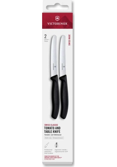 Victorinox 6.7833.2 2li 12cm Tırtıklı Domates Bıçağı Renkli