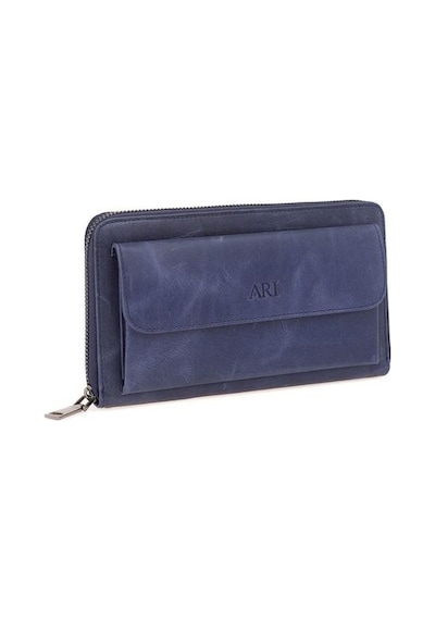 Bilik Deri Lacivert Crazy Horse Unisex Portföy & Clutch Çanta Ar 001