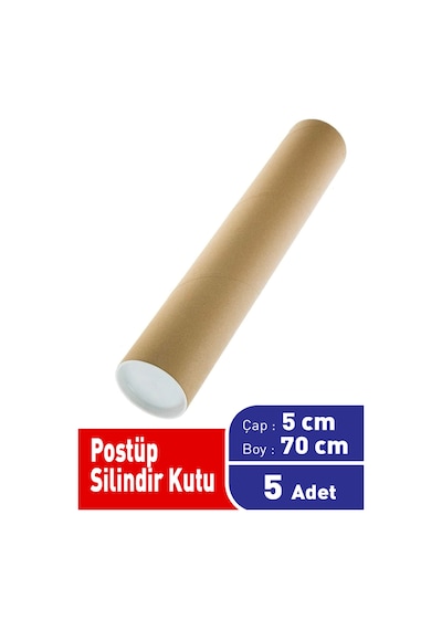 Postüp Silindir Kutu 5 Cm X 70 Cm 5 Adet
