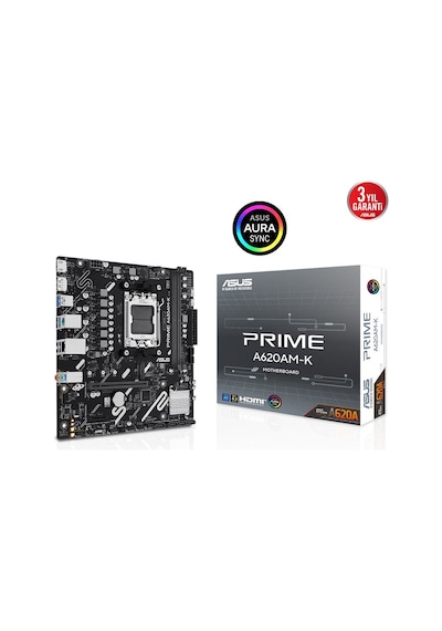 Asus Prıme A620am-k Amd A620a Soket Am5 Micro Atx