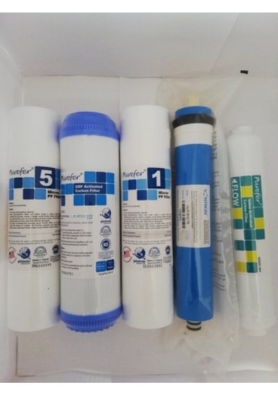 Purefer Açık Kasa Su Arıtma Cihazı Vontron Mebran 5 Li Set (349434018)