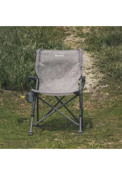 Outwell Ripple Airflow Terletmeyen Ultra Konforlu Katlanır Kamp Sandalyesi Gri