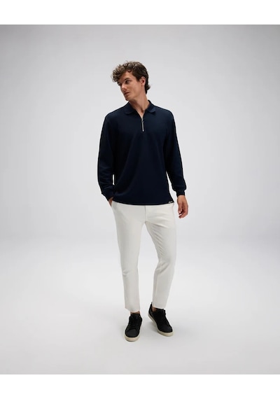 Ellesse Erkek Polo Sweatshirt Em601-nv Lacivert