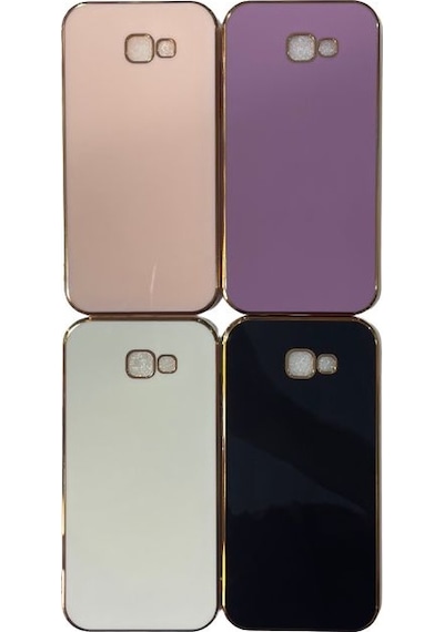 Samsung Galaxy Uyumlu A7 2017 Parlak Kenarlı Laser Silikon Kılıf