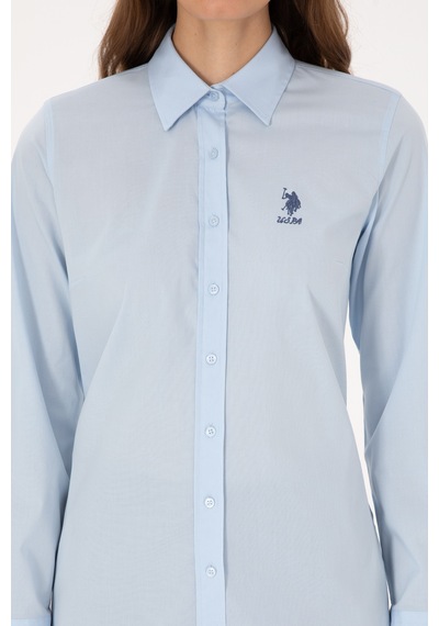 U.s. Polo Assn. Kadın Açık Mavi Gömlek Basic 50307989-vr003 Acık Mavı