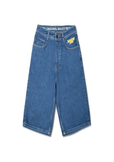 Homeboy X-tra Baggy Rahat Kesim Unisex Mavi Kot Şort Mavi